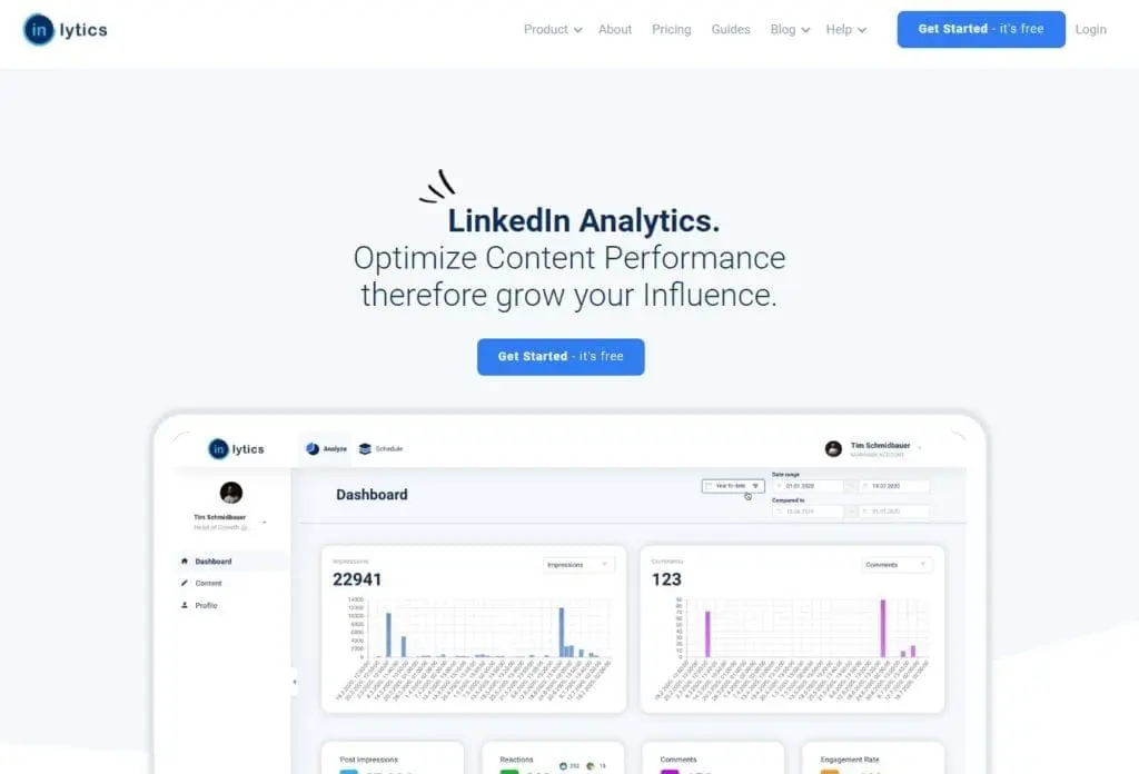 Inlytics screenshot