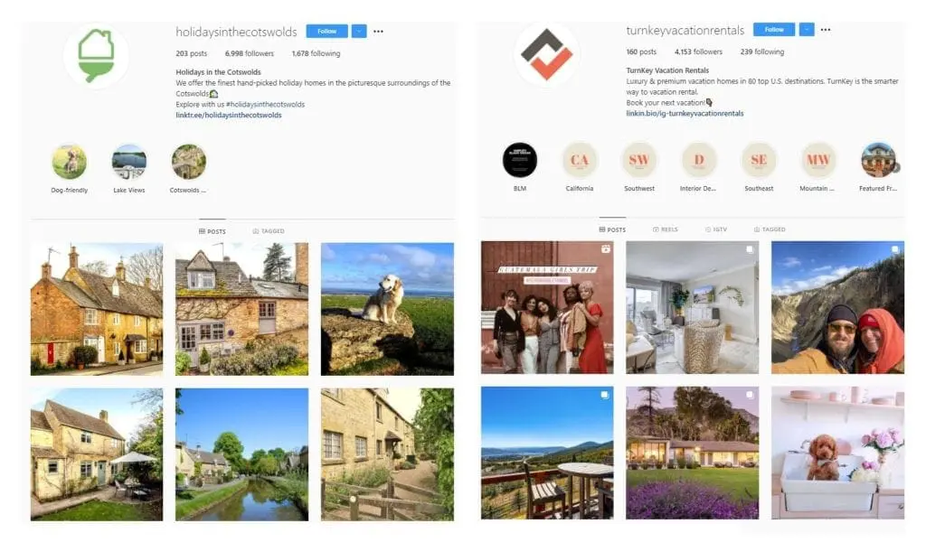 Perfect Instagram feed vs less curated one