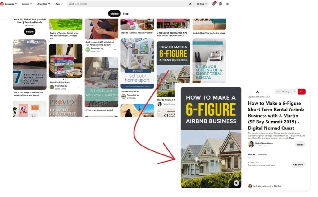 Pinterest pin screenshot