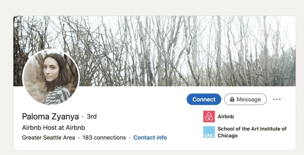 LinkedIn Profile Screenshot