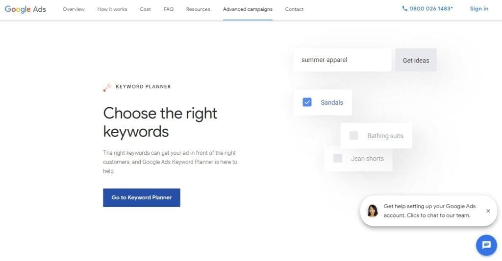 Google Keyword Planner