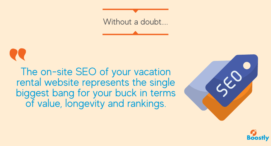 On Site SEO as a marketing Strategy for a Vacation Rental Property