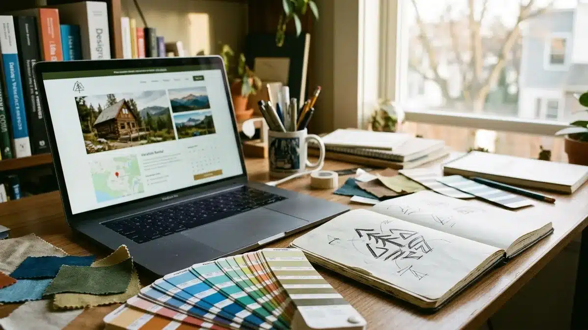 vacation rental brand building visual identity design process