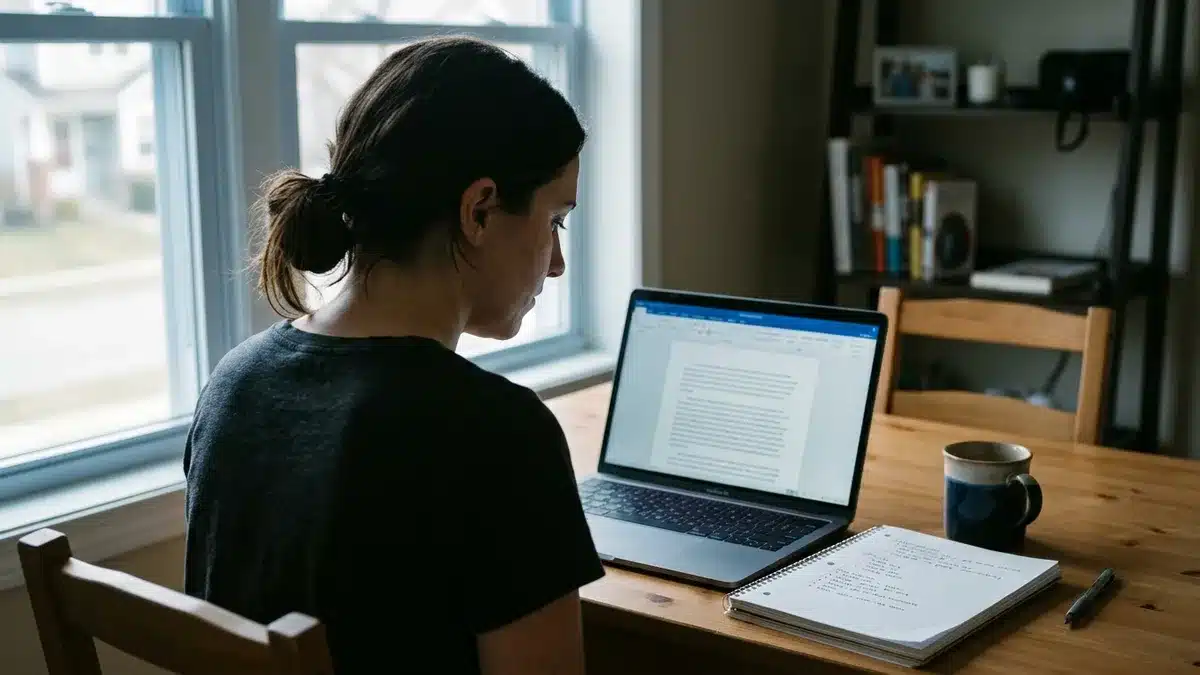 how to write a vacation rental listing description example on a laptop