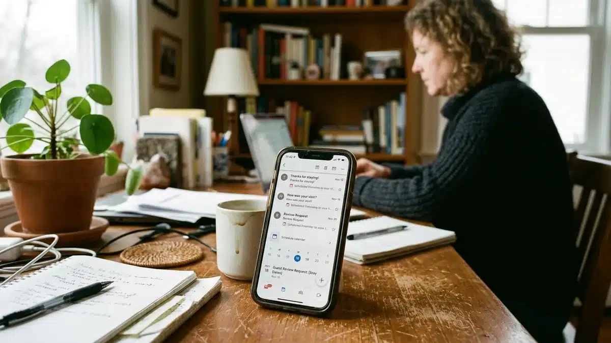 automated post-stay follow-up emails for repeat vacation rental guests