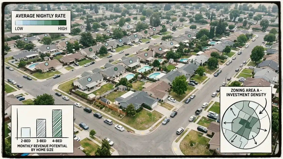 neighborhood comps used in an Airbnb calculator revenue estimate