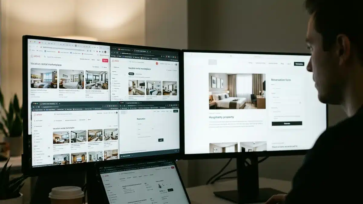comparing sites similar to Airbnb against a direct booking website
