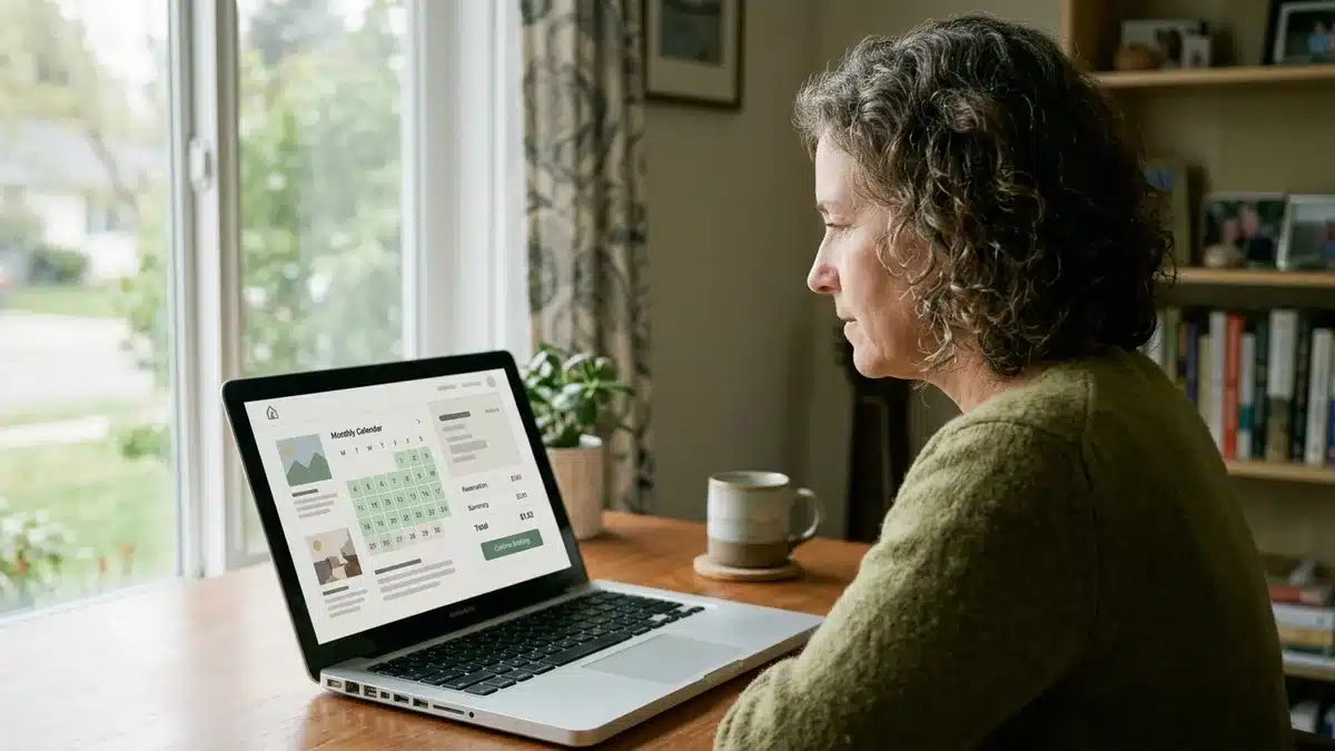 direct bookings without spending a fortune on marketing shown through a simple booking flow