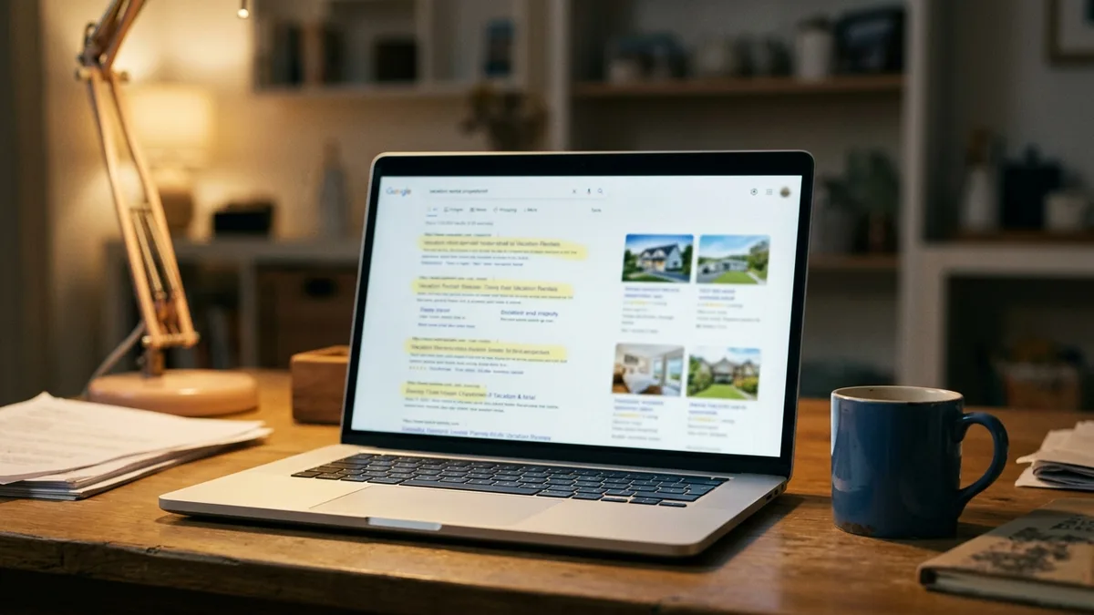SEO performance tracking for the best website builder for holiday rentals