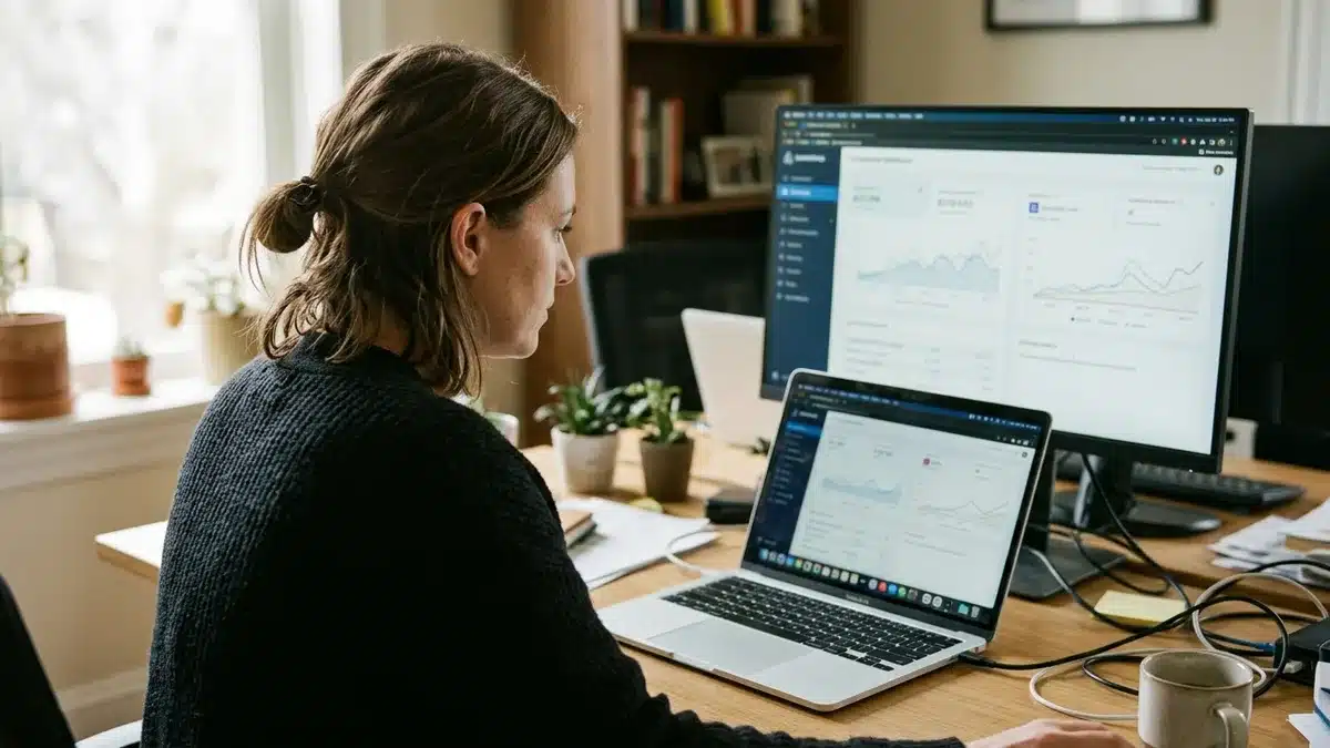 Host comparing direct booking vs Airbnb dashboards to plan a channel strategy