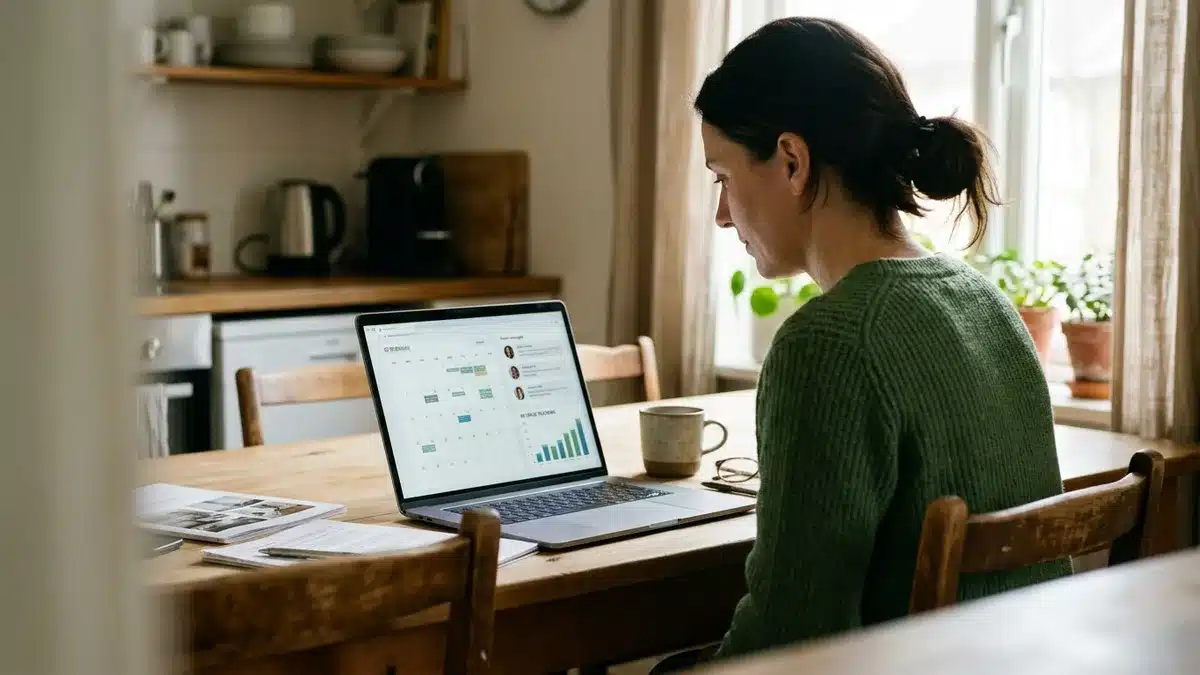 Host reviewing direct booking calendar, an example of the best site for rentals by owner strategy