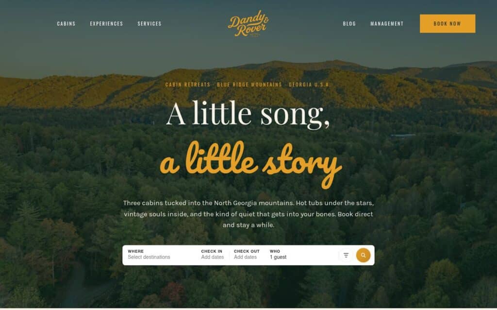 Dandy & Rover website screenshot