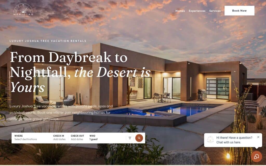 Meridian Collection website screenshot