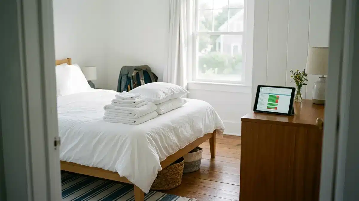 Turnover scheduling as part of Airbnb management for short-term rentals