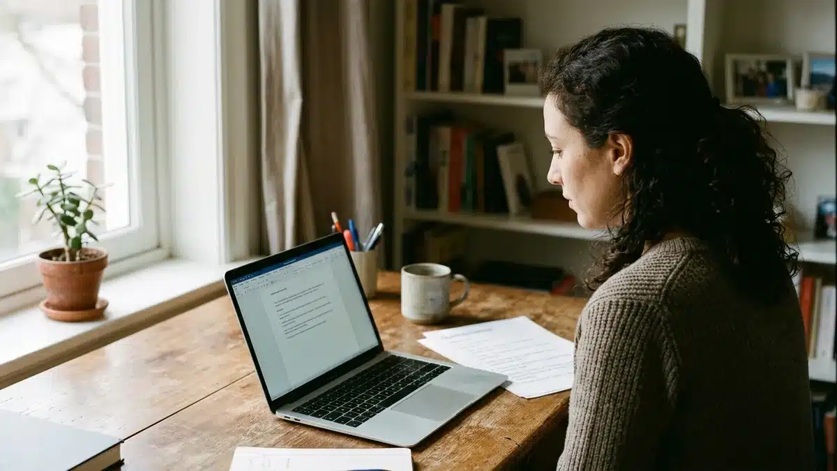 Drafting an outline when learning how to write blog posts for rental property