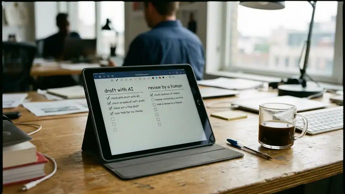 Which tasks AI can draft as an alternative to hiring a content writer in an STR business