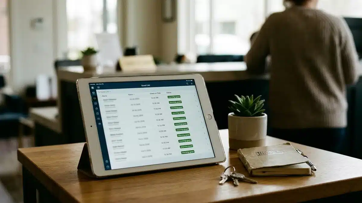 CRM guest list helping hosts reduce Airbnb commission losses with repeat direct bookings